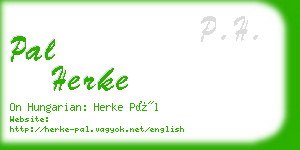 pal herke business card